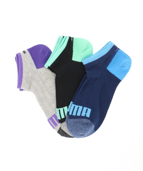 Puma プーマ の Puma レディース 3足組 カラースニーカーソックス 3562 772 ソックス 靴下 Wear