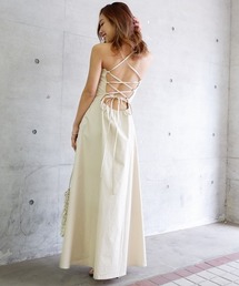 SPIRALGIRL | バックレースアップマキシワンピース(ワンピース)