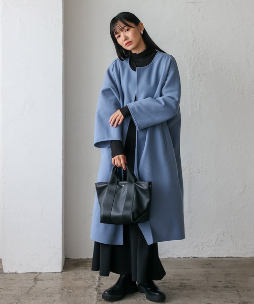 VitaFelice（ヴィータフェリーチェ）の「マチ広2wayテープハンドルトートバッグ(S)（ショルダーバッグ・レディース・アイボリー/ブラック/グレー/ブラウン系その他/ブラウン系/モカ・FREE）」の15枚目の写真