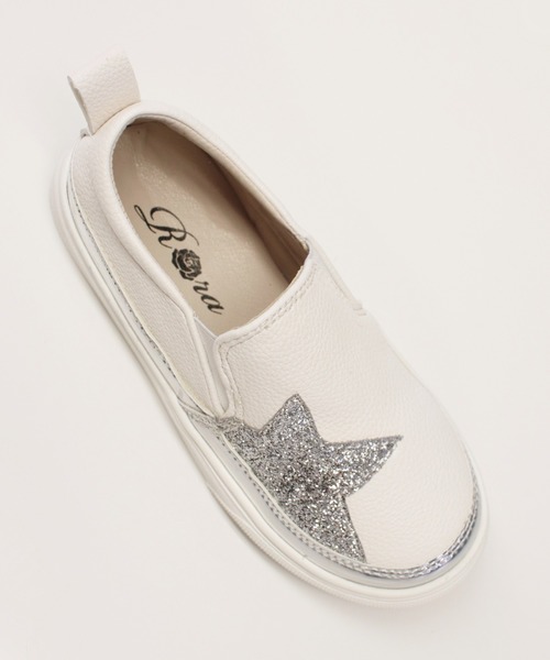 Rora（ローラ）の「ストリア スリッポン（スリッポン・キッズ・ホワイト・22cm/20cm/18cm/21cm/19cm/17cm）」の6枚目の写真