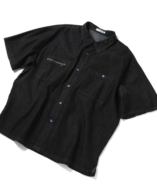 リングZIPオーバーサイズシャツ【ファッションインフルエンサー