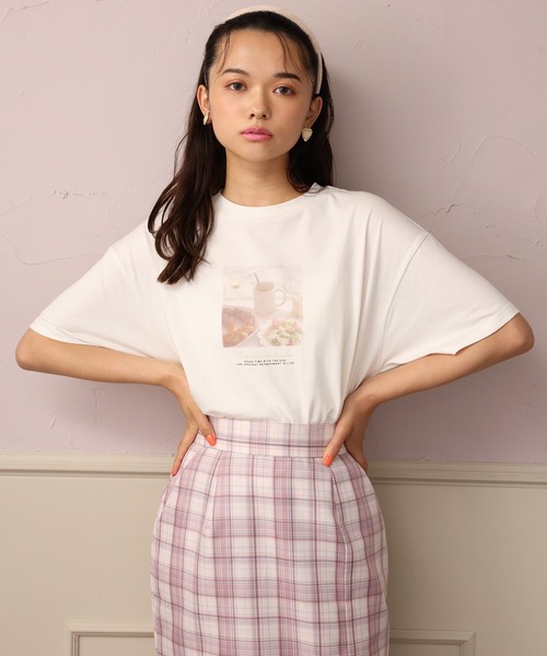 one after another NICE CLAUP（ワンアフターアナザーナイスクラップ）の「スリットタイトアソートスカート（スカート・レディース・ベージュ/サックスブルー/ピンク/ブラック系その他・SMALL/MEDIUM）」の11枚目の写真