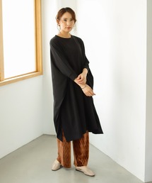 ワイドシルエットコットンTEEワンピース