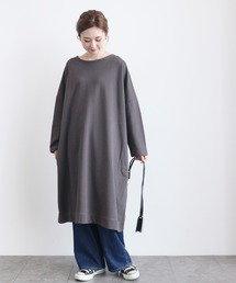 AMERICAN HOLIC | ボックス裏毛ワンピース　＊〇(ワンピース)