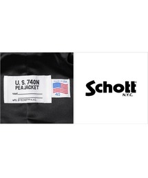 Schott ショット 758US SINGLE ピーコート 品番：7537 Schott N.Y.C ショット 758US 日本別注 24oz スリムフィット