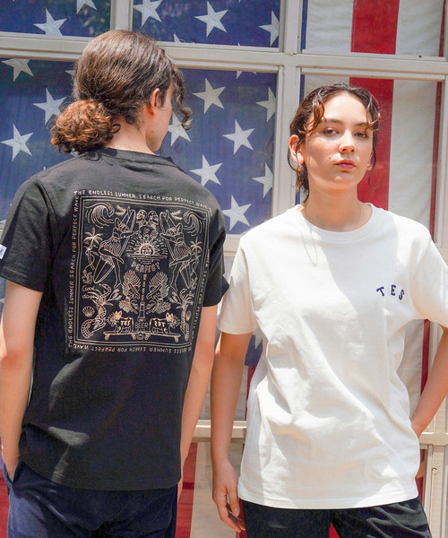 The Endless Summer(エンドレスサマー)の「TES CALM BANDANA EMB T-SHIRT(Tシャツ/カットソー・メンズ・ホワイト/ブラック/ネイビー/グリーン系その他3・SMALL/MEDIUM/LARGE/X-LARGE)」の3枚目の写真
