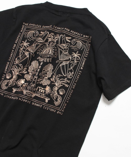 The Endless Summer(エンドレスサマー)の「TES CALM BANDANA EMB T-SHIRT(Tシャツ/カットソー・メンズ・ホワイト/ブラック/ネイビー/グリーン系その他3・SMALL/MEDIUM/LARGE/X-LARGE)」の22枚目の写真