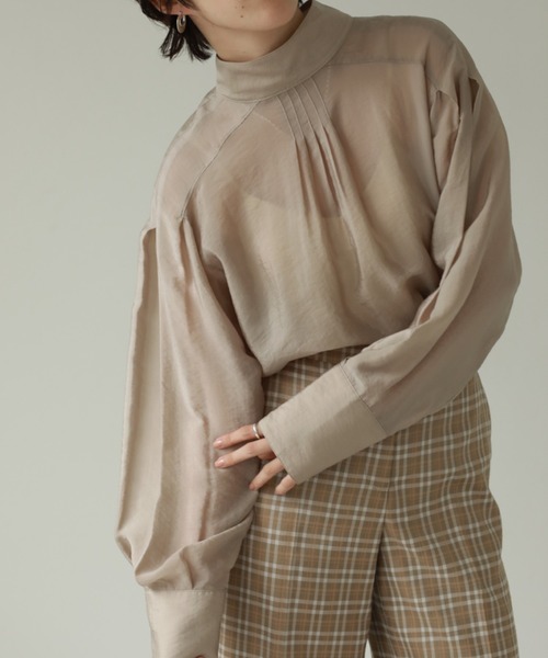 TODAYFUL - TODAYFUL Standcollar Organdy Blouse ブラウス スタンドカラーオーガンジーシャツ（Standcollar Organdy Blouse