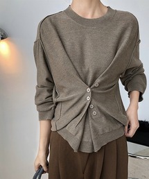 【chuclla】Design silhouette 2way knit chw1397