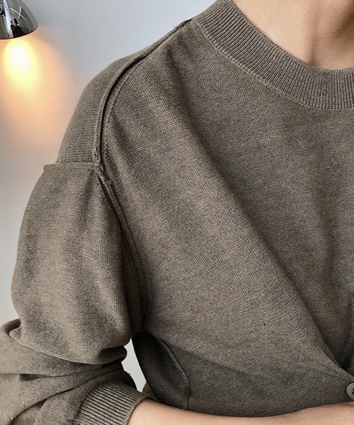chuclla（チュクラ）の「【chuclla】Design silhouette 2way knit chw1397（カーディガン/ボレロ・レディース・ダークブルー/カーキブラウン・FREE）」の10枚目の写真