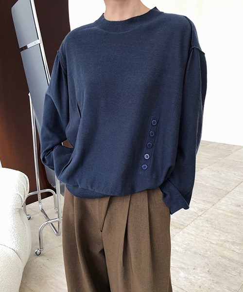 chuclla（チュクラ）の「【chuclla】Design silhouette 2way knit chw1397（カーディガン/ボレロ・レディース・ダークブルー/カーキブラウン・FREE）」の14枚目の写真