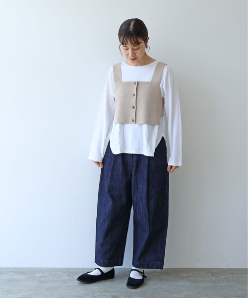cotton denim back gom パンツ △cotton denim back gom パンツ（デニムパンツ）｜yuni（ユニ