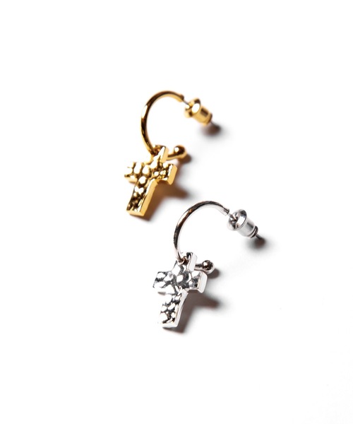 Ayler(アイラー)の「【Ayler】Cross pierce Ay-003(ピアス(片耳用)・メンズ・シルバー/ゴールド・FREE)」の3枚目の写真