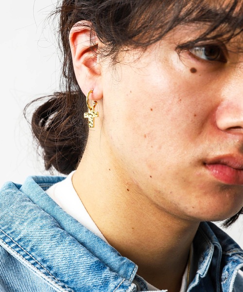 Ayler(アイラー)の「【Ayler】Cross pierce Ay-003(ピアス(片耳用)・メンズ・シルバー/ゴールド・FREE)」の8枚目の写真