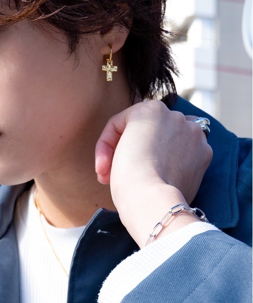 Ayler(アイラー)の「【Ayler】Cross pierce Ay-003(ピアス(片耳用)・メンズ・シルバー/ゴールド・FREE)」の18枚目の写真