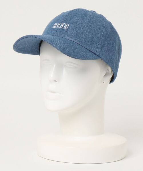 UNION STATION（ユニオンステーション）の「デニム&ツイル　ローキャップ（キャップ・メンズ・ホワイト/ブラック/プラム・FREE）」の3枚目の写真