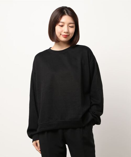 urge：（アージコロン ）の「【URGE：】くすみカラー　ルーズシルエット　スウェット　トレーナー（スウェット・レディース・ブラック/パープル/グレー/レッド/ピンク/イエロー/ブルー/グリーン・M/L/XL）」の15枚目の写真
