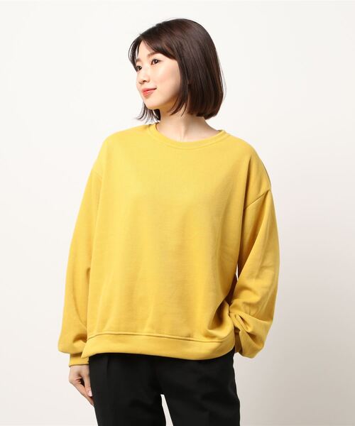 urge：（アージコロン ）の「【URGE：】くすみカラー　ルーズシルエット　スウェット　トレーナー（スウェット・レディース・ブラック/パープル/グレー/レッド/ピンク/イエロー/ブルー/グリーン・M/L/XL）」の21枚目の写真
