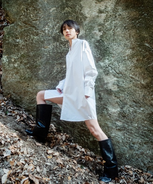 CONN スリットロングシャツ 【公式通販】 CONN スリットロングシャツ 【公式通販】