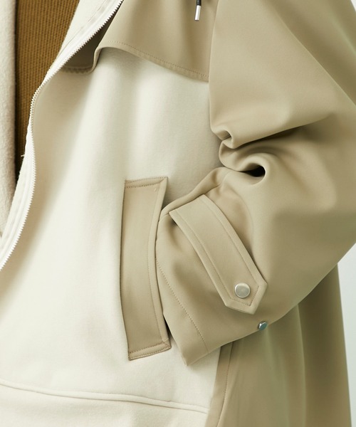 UNITED TOKYO(ユナイテッドトウキョウ)の「ドッキングパーカートレンチコート(トレンチコート・メンズ・ベージュ/ブラック・1/2)」の11枚目の写真