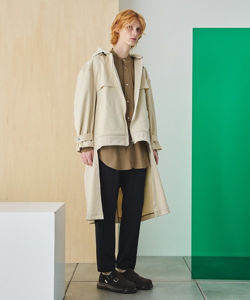 UNITED TOKYO(ユナイテッドトウキョウ)の「ドッキングパーカートレンチコート(トレンチコート・メンズ・ベージュ/ブラック・1/2)」の19枚目の写真