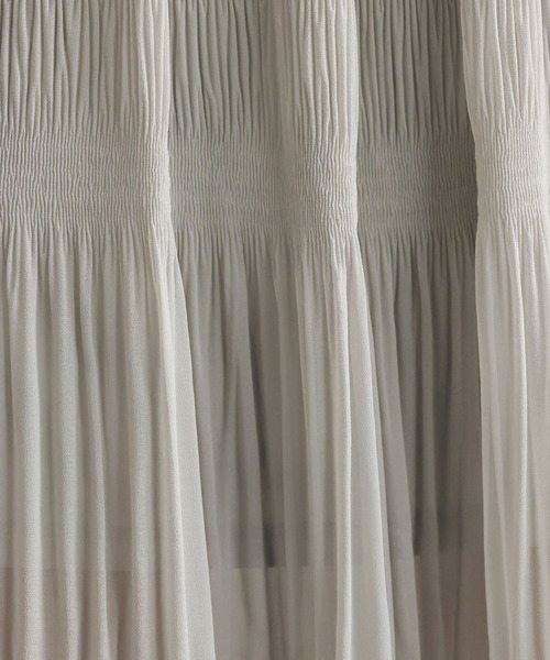 mysty woman（ミスティウーマン）の「マジョリカプリーツスカート 932672（スカート・レディース・アイボリー/モカ/ライトグリーン・FREE）」の14枚目の写真