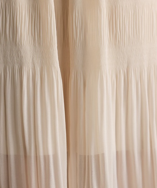 mysty woman（ミスティウーマン）の「マジョリカプリーツスカート 932672（スカート・レディース・アイボリー/モカ/ライトグリーン・FREE）」の15枚目の写真