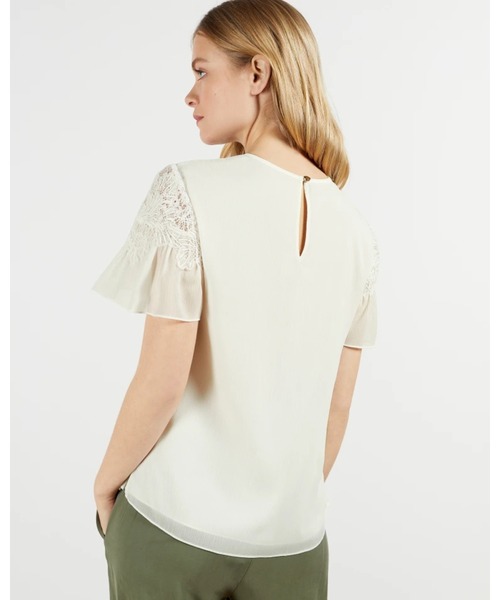 美品　テッドベーカー TED BAKER 2サイズ　Mサイズ　袖レース 美品 テッドベーカー TED BAKER 2サイズ Mサイズ 袖レース