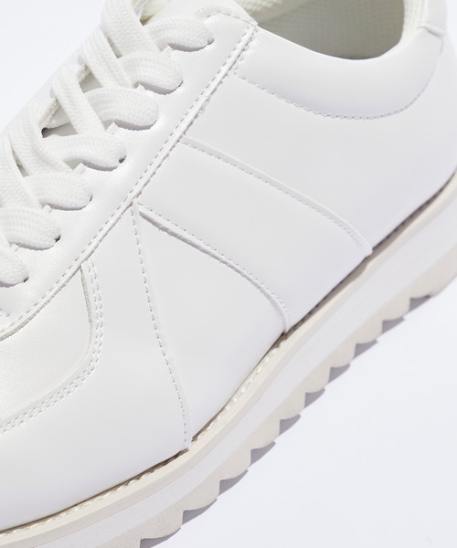 EMMA CLOTHES（エマクローズ）の「シャークソールジャーマントレーナーシューズ/シンセティックレザー EMMA CLOTHES（その他シューズ・メンズ・ホワイト×ライトグレー/ホワイト×ホワイト/ブラック×ブラック・M/L/S）」の11枚目の写真