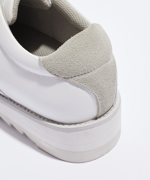 EMMA CLOTHES（エマクローズ）の「シャークソールジャーマントレーナーシューズ/シンセティックレザー EMMA CLOTHES（その他シューズ・メンズ・ホワイト×ライトグレー/ホワイト×ホワイト/ブラック×ブラック・M/L/S）」の21枚目の写真