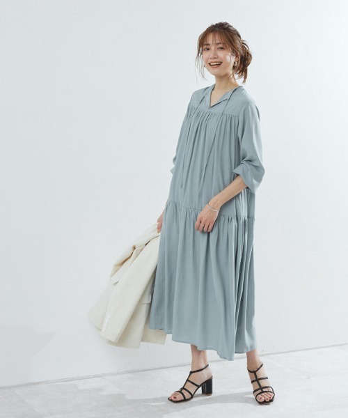 2wayギャザーワンピース（ワンピース）｜Pierrot（ピエロ）の