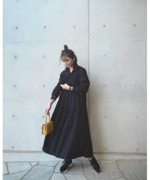 Pierrot（ピエロ）の「2wayギャザーワンピース（ワンピース・レディース・ブラック/ミント/スモーク・M/L）」の20枚目の写真