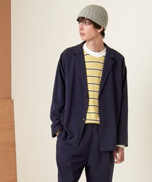 EMMA CLOTHES | 【セットアップ】オーバーサイズ ルーズ2Bテーラードジャケット＆タックテーパードイージーパンツ EMMA CLOTHES(セットアップ)