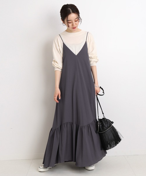 ワンピースギャザーフレアワンピース ワンピース Iena イエナ のファッション