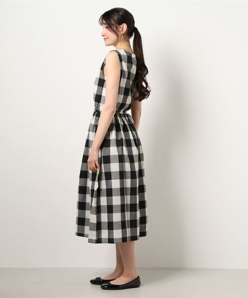 alice auaa チェック柄ノースリーブワンピース alice auaa チェック柄ノースリーブワンピース - ワンピース販売 中