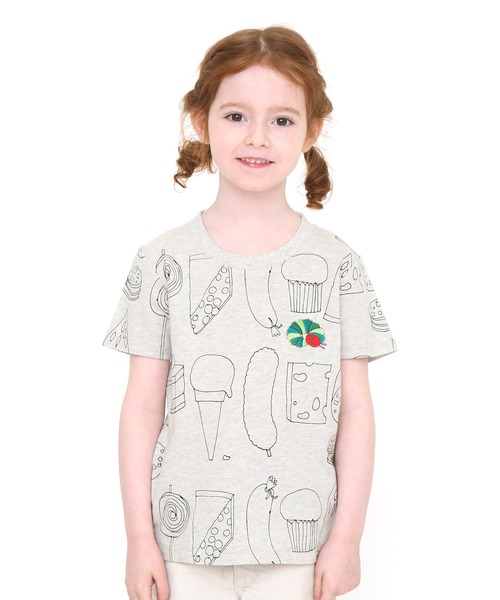コラボレーションキッズtシャツ スケッチフード エリックカール コラボキッズtシャツ ライトヘザーグレー Tシャツ カットソー Design Tshirts Store Graniph デザイン ティーシャツ ストア グラニフ のファッション通販 Zozotown