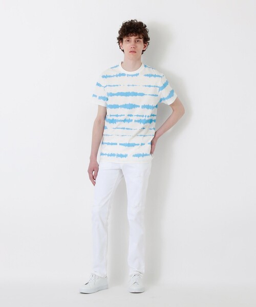 LOVELESS（ラブレス）の「アブストラクトライン Tシャツ（Tシャツ/カットソー・メンズ・ブラック/オフホワイト・S/M/L）」の3枚目の写真