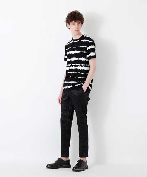 LOVELESS（ラブレス）の「アブストラクトライン Tシャツ（Tシャツ/カットソー・メンズ・ブラック/オフホワイト・S/M/L）」の4枚目の写真