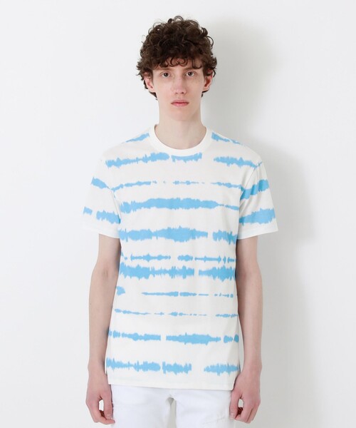 LOVELESS（ラブレス）の「アブストラクトライン Tシャツ（Tシャツ/カットソー・メンズ・ブラック/オフホワイト・S/M/L）」の5枚目の写真