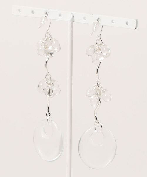 ACCOMMODE（アコモデ）の「クリアドロップピアス（ピアス（両耳用）・レディース・A/B/C・FREE）」の4枚目の写真