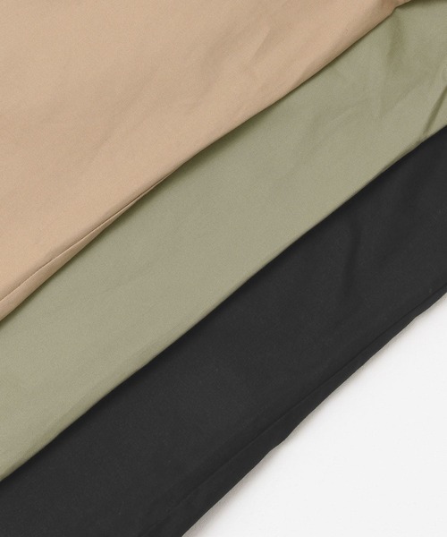 ITEMS URBANRESEARCH（アイテムズ アーバンリサーチ）の「綿ツイル レギュラーカラー ビッグシャツ（シャツ/ブラウス・メンズ・ブラック/ベージュ/カーキ・LARGE/MEDIUM）」の17枚目の写真