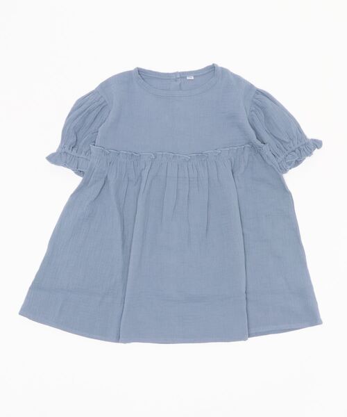 b・ROOM（ビールーム）の「【プチプラ】ガーゼ半袖ワンピース（ワンピース・キッズ・ブルーグレー/モスグリーン/ベージュ/ラベンダー・100cm/110cm/140cm/130cm/120cm）」の20枚目の写真