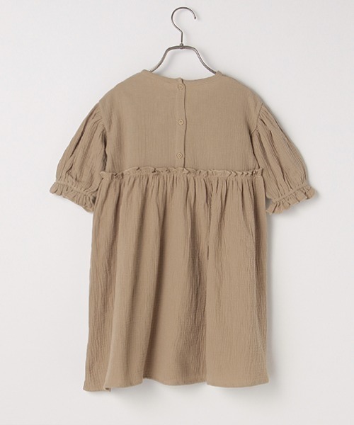 b・ROOM（ビールーム）の「【プチプラ】ガーゼ半袖ワンピース（ワンピース・キッズ・ブルーグレー/モスグリーン/ベージュ/ラベンダー・100cm/110cm/140cm/130cm/120cm）」の11枚目の写真