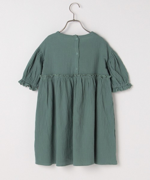 b・ROOM（ビールーム）の「【プチプラ】ガーゼ半袖ワンピース（ワンピース・キッズ・ブルーグレー/モスグリーン/ベージュ/ラベンダー・100cm/110cm/140cm/130cm/120cm）」の12枚目の写真