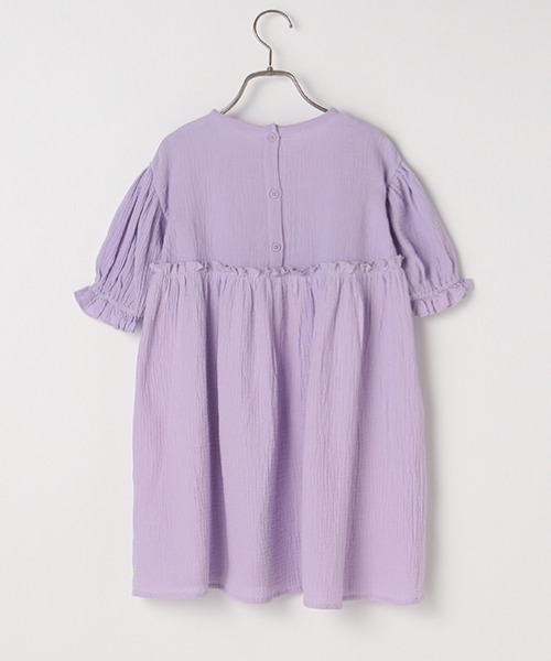 b・ROOM（ビールーム）の「【プチプラ】ガーゼ半袖ワンピース（ワンピース・キッズ・ブルーグレー/モスグリーン/ベージュ/ラベンダー・100cm/110cm/140cm/130cm/120cm）」の13枚目の写真