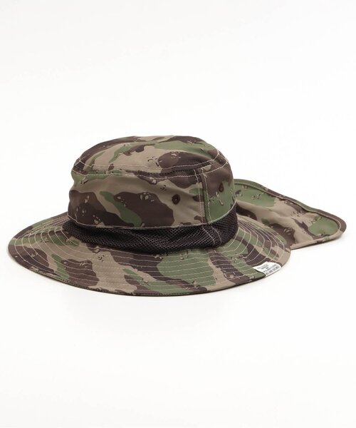 BREEZE（ブリーズ）の「2柄アウトドアハット_UVカット（ハット・キッズ・カモフラージュ/ネイビー・52/54/56/50）」の2枚目の写真