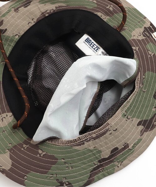 BREEZE（ブリーズ）の「2柄アウトドアハット_UVカット（ハット・キッズ・カモフラージュ/ネイビー・52/54/56/50）」の15枚目の写真