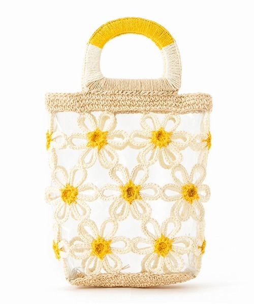 Casselini（キャセリーニ）の「フラワーペーパーバッグ（ハンドバッグ・レディース・その他/アイボリー/ブラック・FREE）」の9枚目の写真