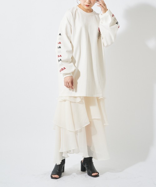 Chico（チコ）の「イレヘムティアードスカート（スカート・レディース・ブラック/アイボリー/グレー/パープル・FREE）」の20枚目の写真