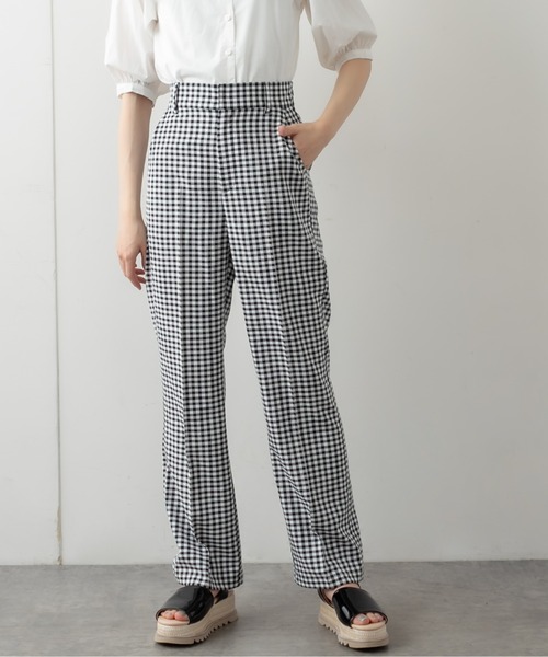 OLIVE des OLIVE（オリーブデオリーブ）の「［S/Mサイズ］【WEB限定カラー有】今のキブン的にスラックスパンツ（スラックス・レディース・イエロー/アイボリー/ラベンダー/ブラック系その他/グレー系その他/ライトブラウン/ライトグレー/パープル/ブラウン/ミント/ピンク・SMALL/MEDIUM）」の3枚目の写真